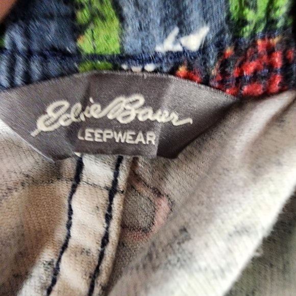 Eddie Bauer Flannel PJ Pants Outdoors Fishing Hunting  Blue Size Large - Picture 2 of 11